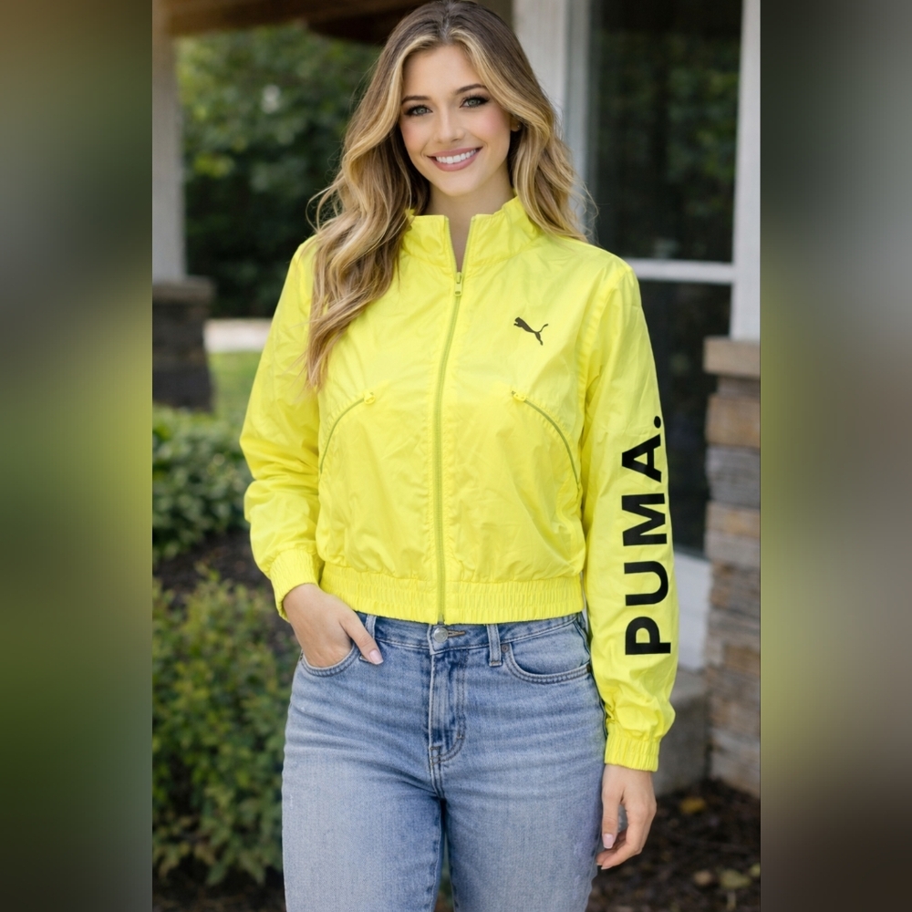 Neon yellow Puma jacket